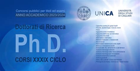 Pubblicato Il Bando Per I Corsi Di Dottorato Di Ricerca Scadenza Per