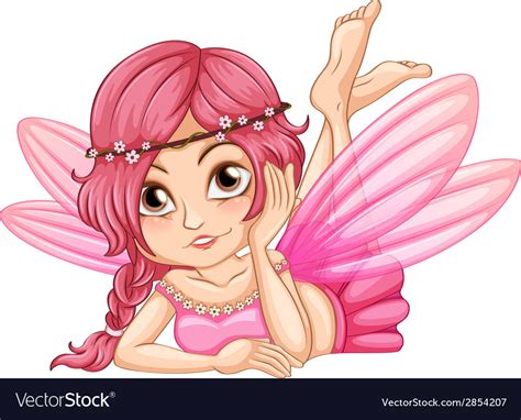 Pink Fairy Royalty Free Vector Image Vectorstock