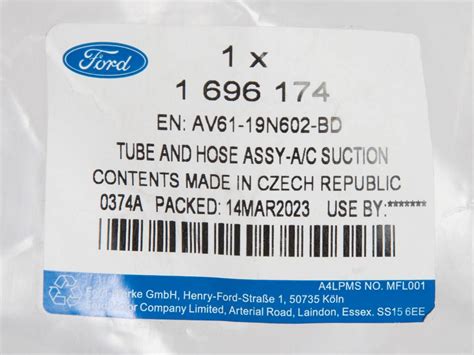 PRZEWÓD KLIMATYZACJI Ford Original Parts