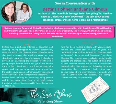 Info Sue Atkins The Parenting Coach