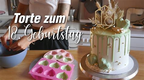 💚drip Cake Torte Zum 18 Geburtstag Mädchen Selber Machen Youtube