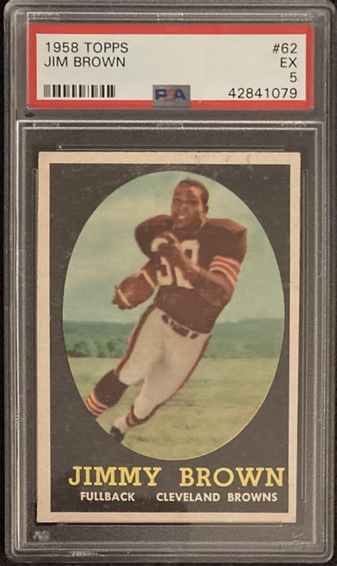 Jim Brown Topps Rc Psa Pristine Auction