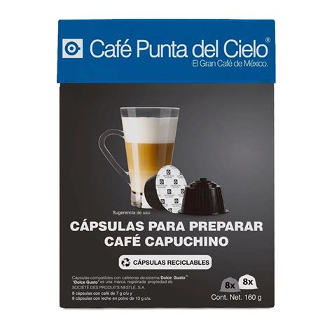 Cápsulas de café Punta del Cielo capuchino 16 pzas Walmart