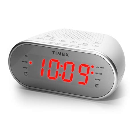 Timex Alarm Clock With AM/FM Radio And 20 Station Presets, Digital Clock Radio With Dual Alarms ...