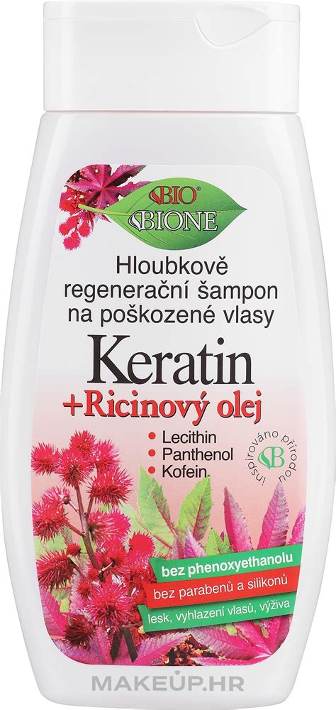 Bione Cosmetics Keratin Castor Oil Ampon Za Dubinsku Regeneraciju