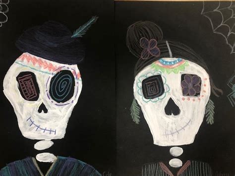 Halloween Art Painted Skeletons Art Teacher In La