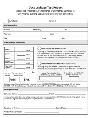 Fillable Online Duct Leakage Test Report Form Lucidpress Fax Email