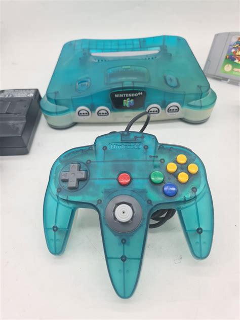 Nintendo Nintendo 64 N64 Funtastic Ice Blue Console Mario 64