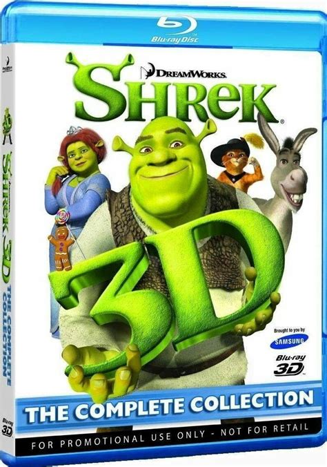 Blu Ray Shrek D Complete Collection Promotional Very Nice Dvd