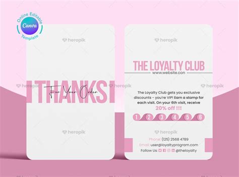 Canva Loyalty Card Design Template Heropik