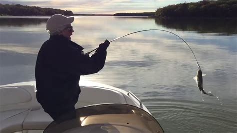 Sand Bass Fishing On Lake Murray Oklahoma Youtube