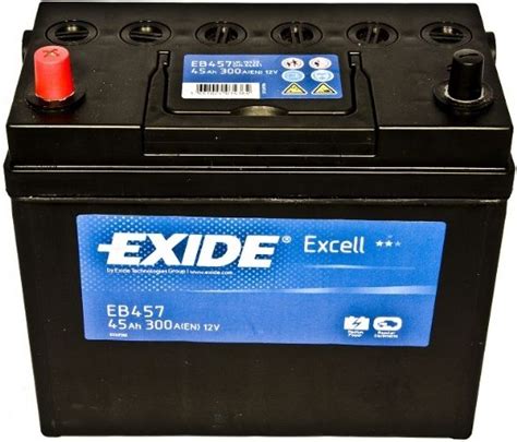 Exide Excell 12V 45Ah 300A EB457 levá Bonatrade