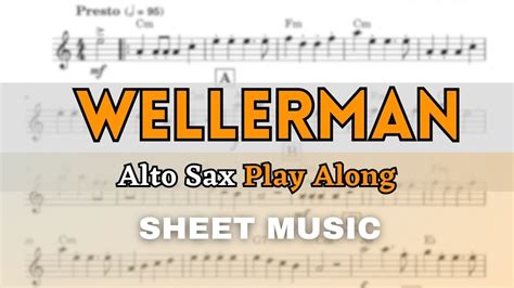 Wellerman Sea Shanty Alto Sax Play Along Sheet Musicscore Youtube