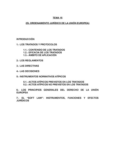 Tema 15 Resumen Completo Del Tema TEMA 15 EL ORDENAMIENTO