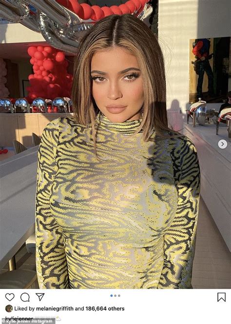 Kylie Jenner Shows Off Her Brunette Highlights In A Eye Popping