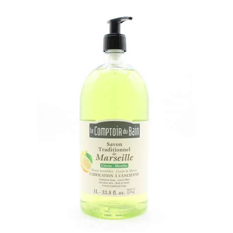 Le Comptoir Du Bain Savon De Marseille Citron Menthe 1L Univers Pharmacie