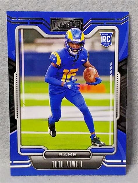 Panini Playbook Football Tutu Atwell Rookie Card Rams Ebay