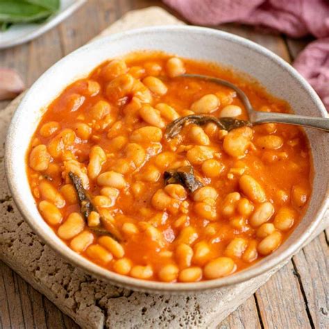 Fagioli All Uccelletto Beans In Tomato Sauce Inside The Rustic Kitchen