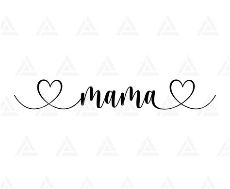 Mama Svg Mama Heart Svg Mama T Shirt Design Mothers Etsy In 2023