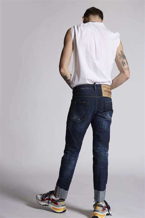 Dsquared Cool Guy Cropped Blue Washed