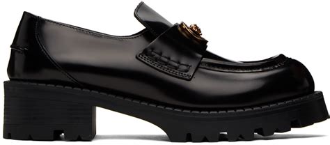 Versace Black Alia Platform Loafers 1b00v Black Versace Editorialist