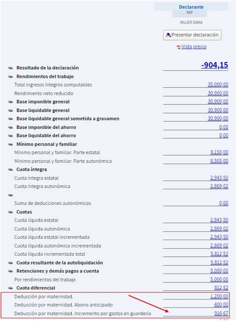 Agencia Tributaria Deducci N Por Maternidad E Incremento Por Gastos De