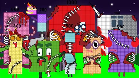 Numberblocks Band Retake Creepy Zombies From 100 To 1000 Most Viewed Videos Youtube