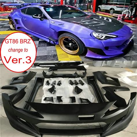 Fiberglass Wide Body Kit For Toyota Gt Subaru Brz Ft Frs Car Front