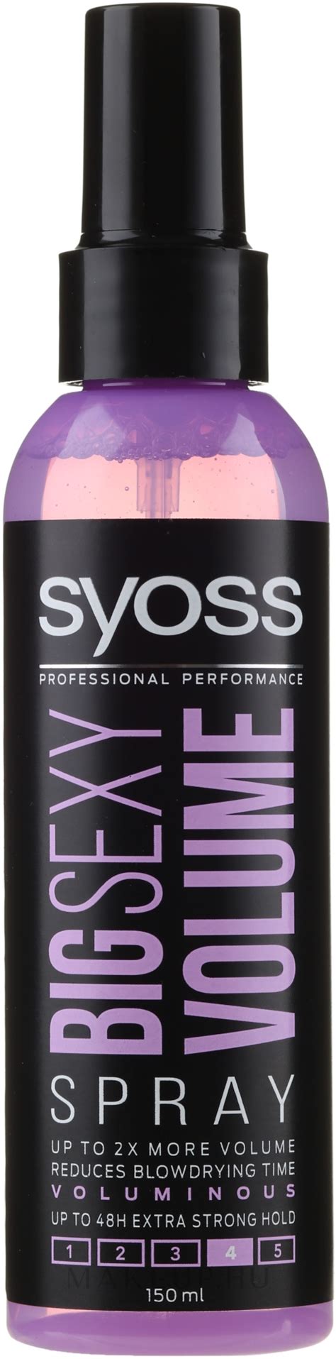 Syoss Big Sexy Volume Blow Dry Spray Hajform Z Spray Makeup Hu