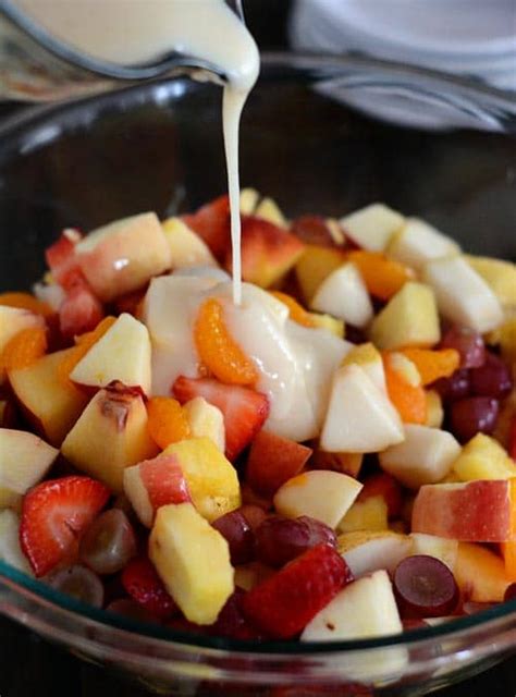 Fruit Salad with Creamy Glazed Dressing