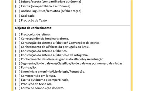 Plano de Aula e Planner alinhados a BNCC 1º ano