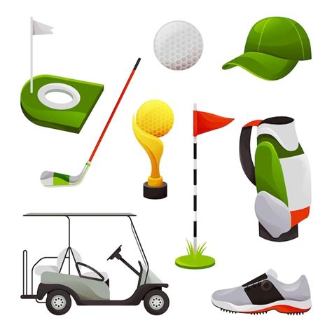 Premium Vector Golf Equipment And Sports Accessories