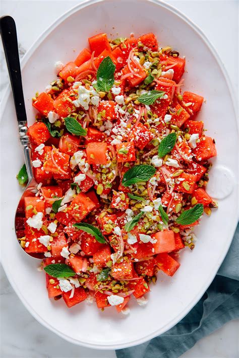 Watermelon Salad With Feta And Mint Recipe Recipesedge