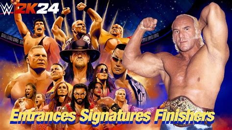 WWE 2K24 Entrances Signatures Finishers Superstar Billy Graham YouTube