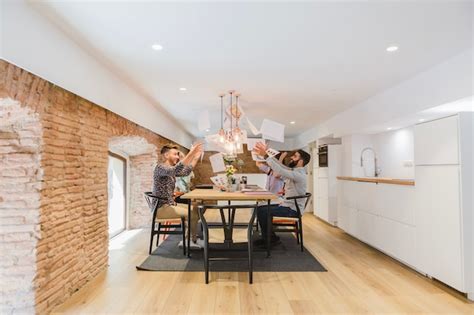 Free Photo Cheerful Coworkers Throwing Up Papers