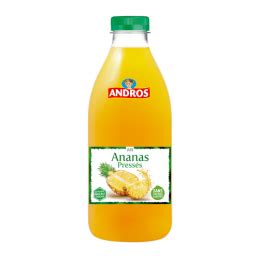 Jus Ananas Frais Bouteille L Andros