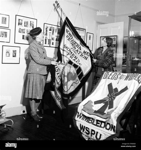 Suffragette Museum At South Kensington London Pictured Are Women