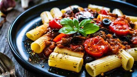 Pasta Con Melanzane Pomodori E Olive Un Tripudio Di Bontà