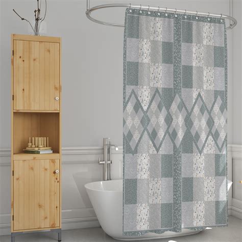 Folk N Funky Geometric Single Shower Curtain Wayfair