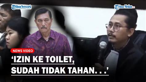 Pengacara Haris Izin Ke Toilet Setelah Luhut Pandjaitan Berikan Chat