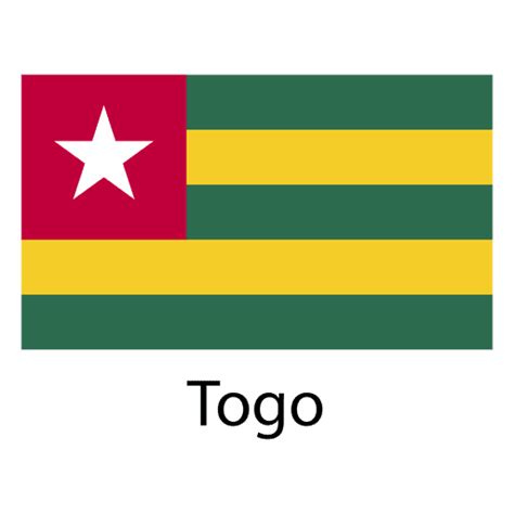 Dise O Png Y Svg De Bandera Nacional De Togo Para Camisetas