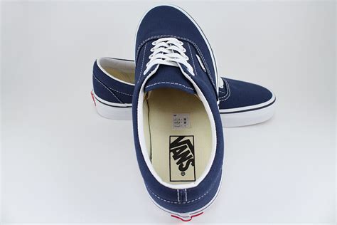 Vans Era Navy Blue White Canvas Shoes Authentic Vn Ewznvy