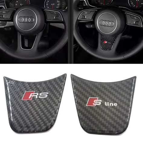 X Carbon Fiber Rs Sline S Line Steering Wheel Decorative Emblem Badge