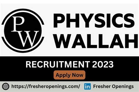 Physics Wallah Fresher Jobs Off Campus Hiring Apply Today