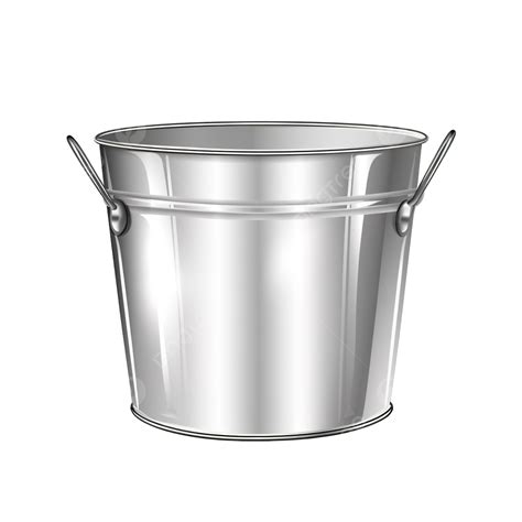 Metal Bucket Illustration Doodle Hand Drawn Gardening Png