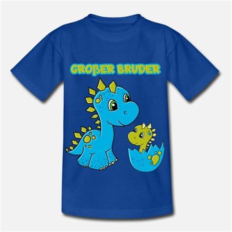 Gro Er Bruder T Shirt Dino Dinosaurier Kinder T Shirt Spreadshirt