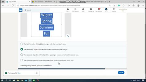 Linkedin Word Assesment Take Skill Quiz Youtube