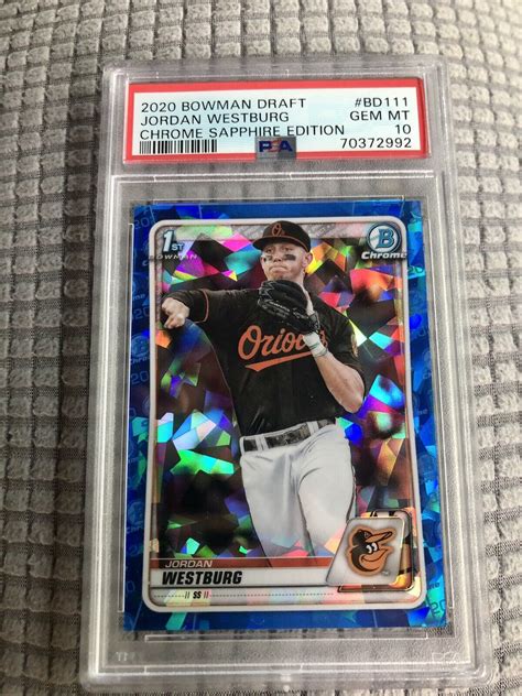 Bowman Chrome Draft Jordan Westburg Bd Sapphire Psa Pop