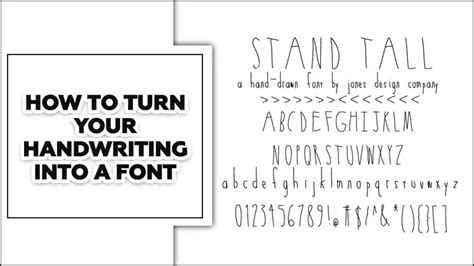 How To Turn Your Handwriting Into A Font Personal Touch