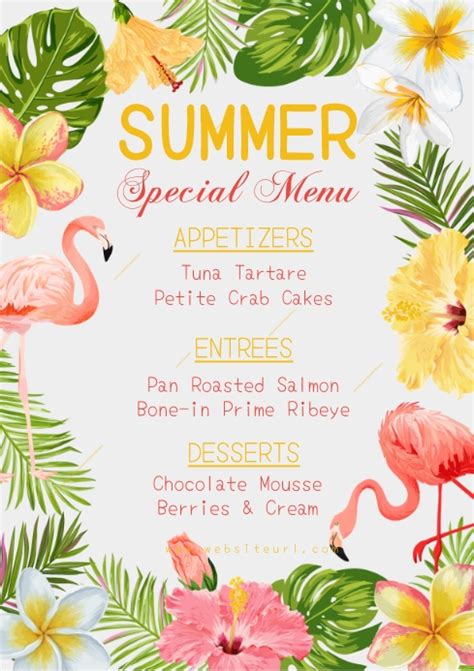 Copy Of Summer Menu Event Summer Party Postermywall